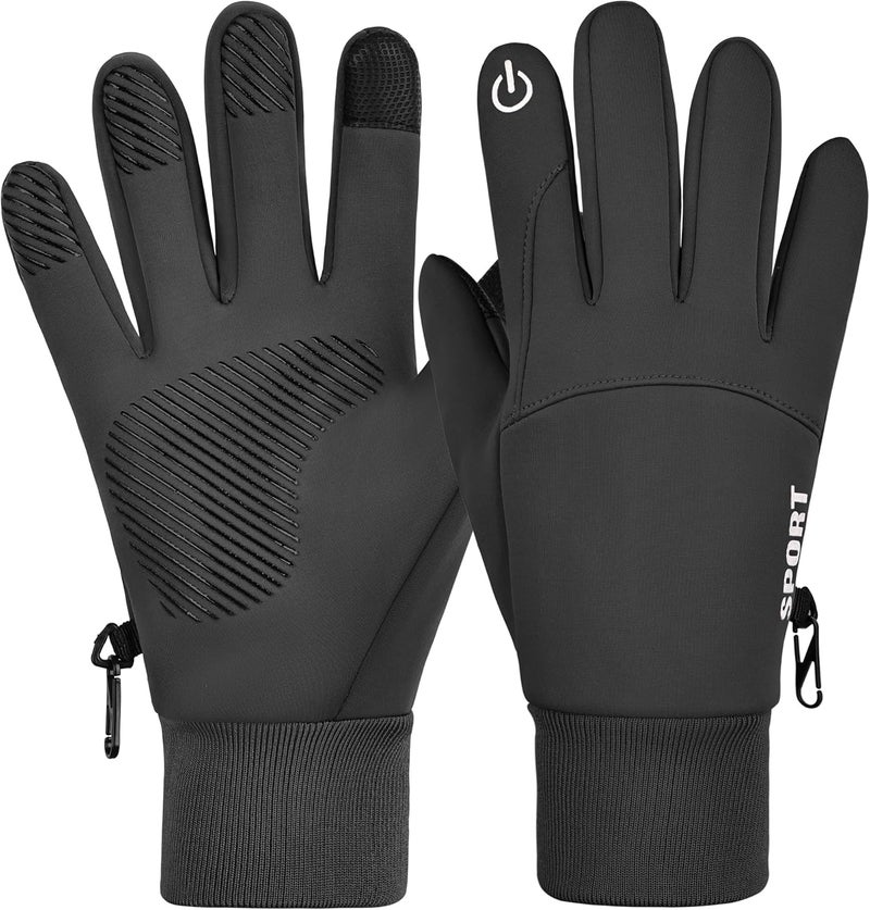 SSAXIGC Winter Waterproof Gloves with Touchscreen Fingers for Men Women ，Windproof Liner Thermal for Running Cycling Driving Hiking - Image 1